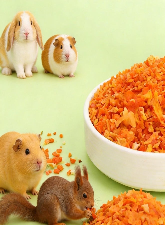Tyotrbs Guinea Pig Dried Fruit, Freeze-Dried Carrot Granules Rabbit Chew Toys, Hamster & Gerbil Treats Bunny Treats Small Animal Molar Toys for Guinea Pig Hamster Bunny Chinchilla Gerbil, 200g / 7.05oz - Image 5